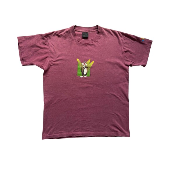 Vintage 90s Tennessee River Gold Looney Tunes Syvester Single Stitch T-Shirt L - Picture 1 of 15